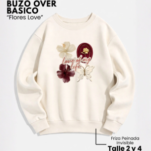 Buzo Over Friza | Flores Love