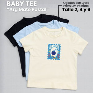 Baby Tee Postal Argentina Mate