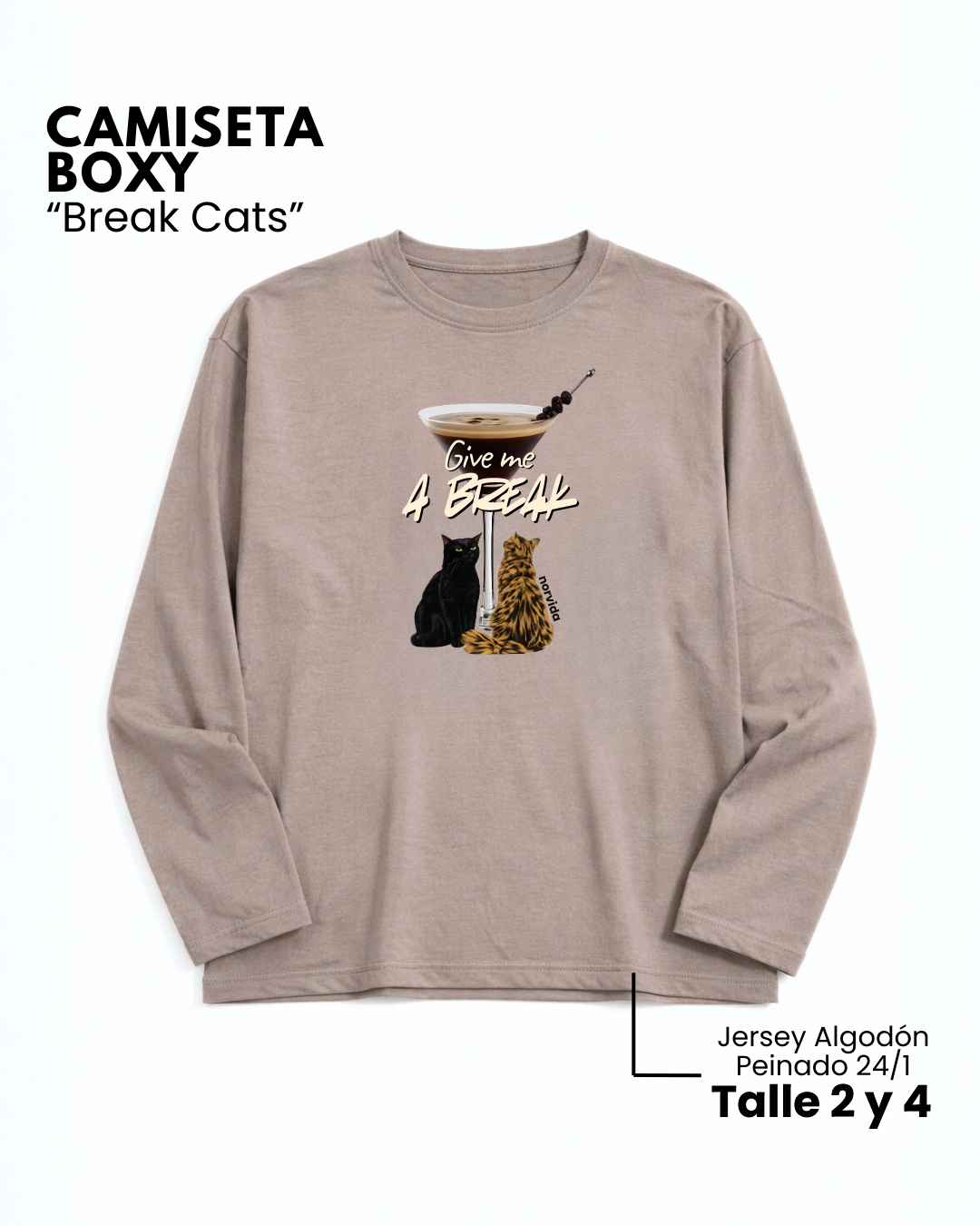 Camiseta Boxy | Break Cats