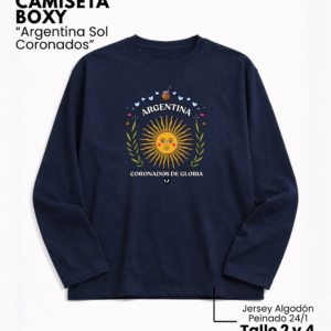 Camiseta Boxy | Argentina Sol Coronados