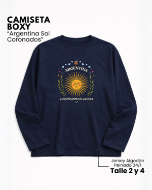 Camiseta Boxy | Argentina Sol Coronados