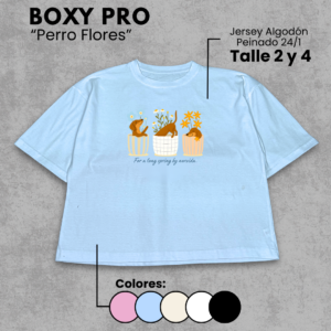 Remera Boxy | Perro Flores