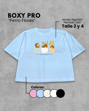 Remera Boxy | Perro Flores