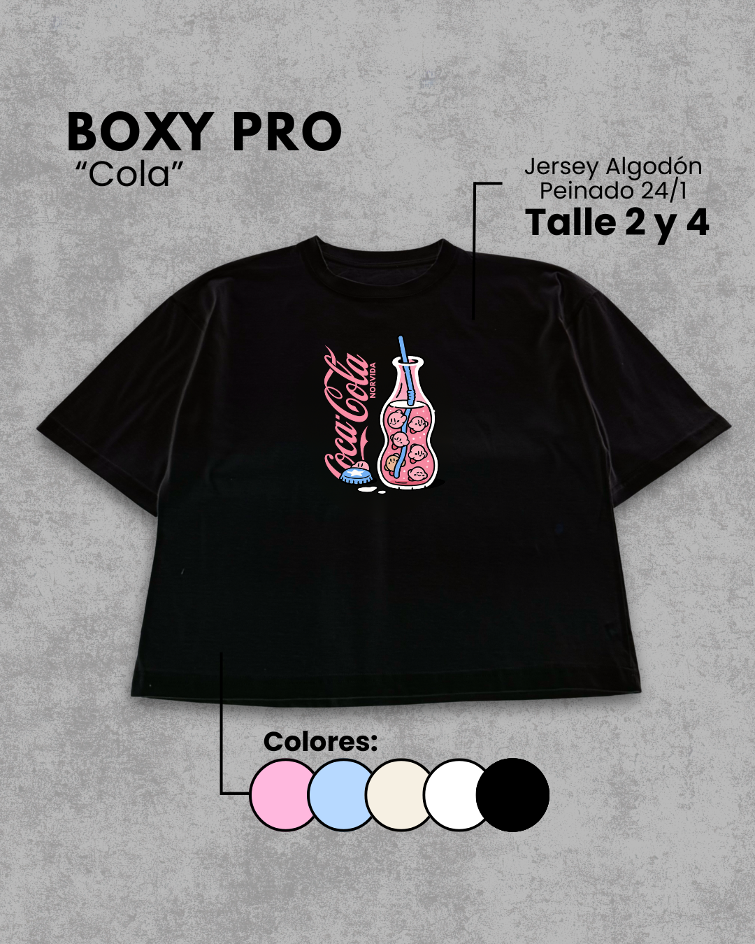 Remera Boxy | Cola