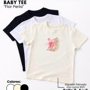Remera Baby Tee | Flor Perla