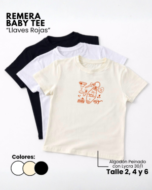 Remera Baby Tee | Llaves Rojas