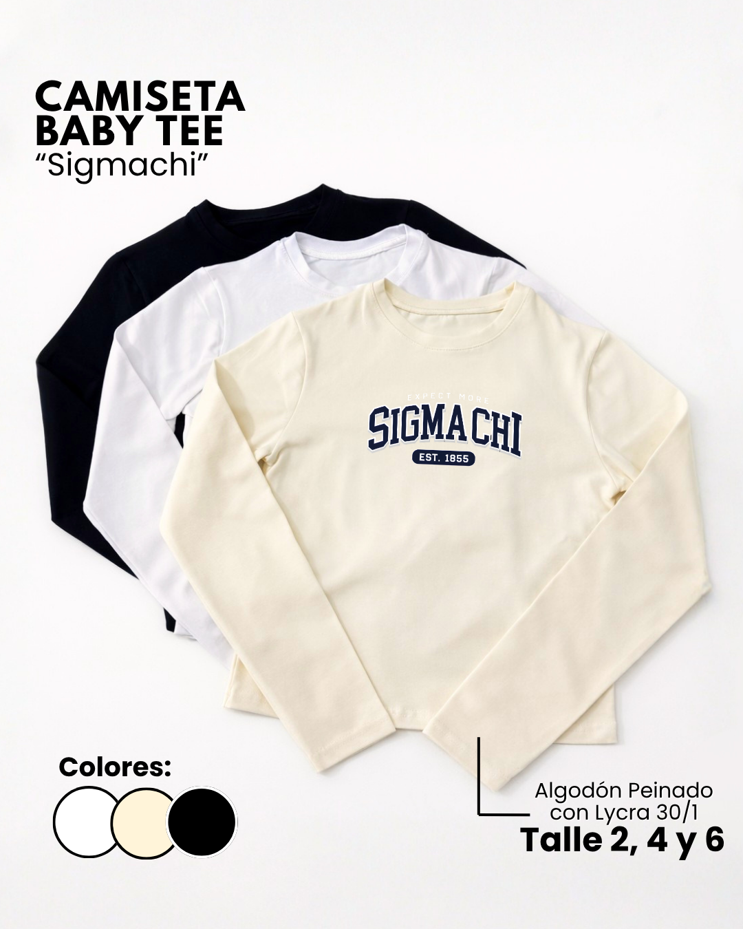 Camiseta Baby Tee | Sigmachi