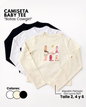 Camiseta Baby Tee | Botas Cowgirl
