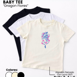 Remera Baby Tee | Dragon Flores
