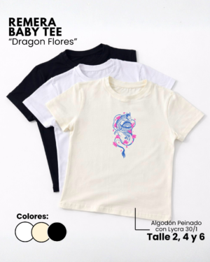 Remera Baby Tee | Dragon Flores
