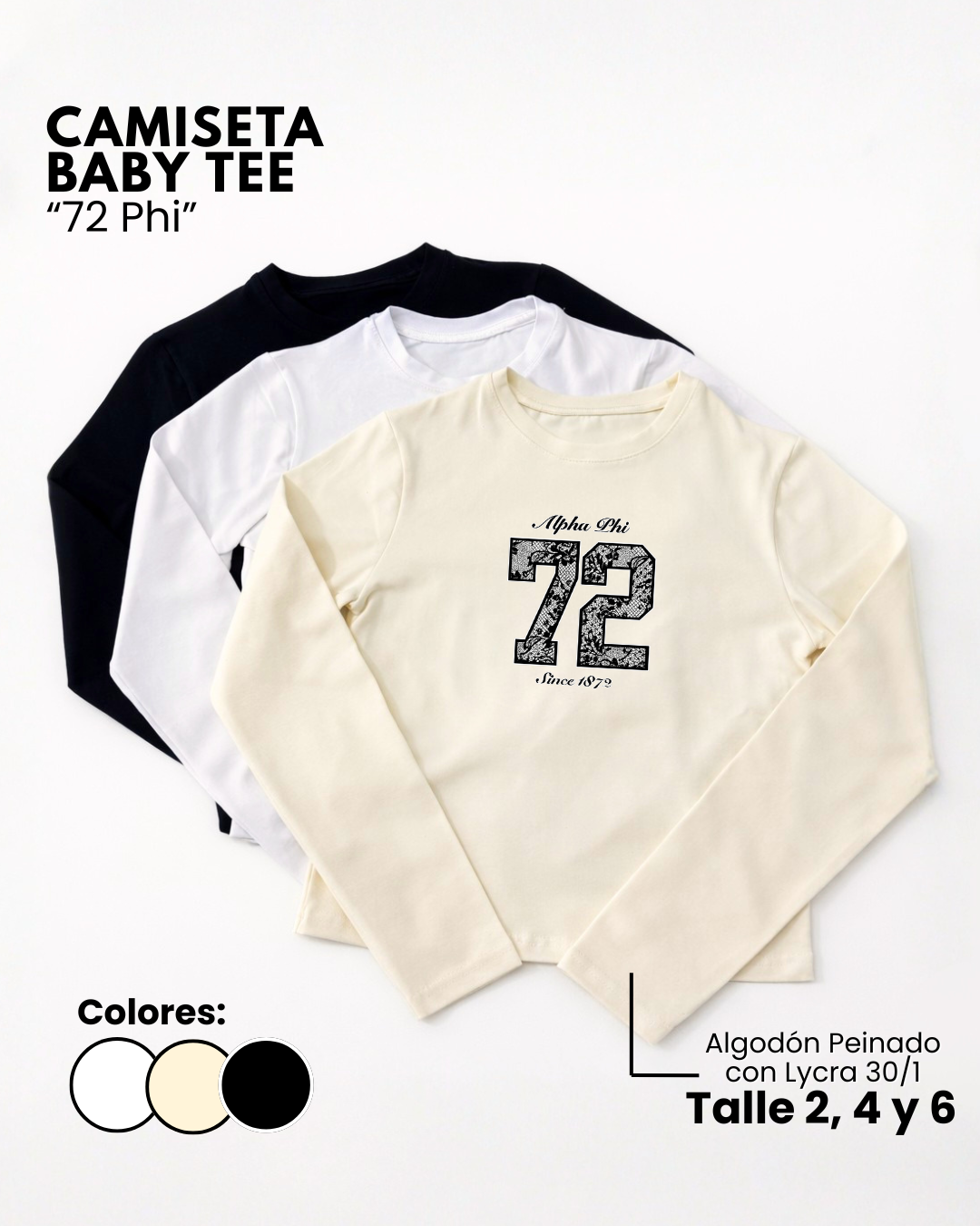 Camiseta Baby Tee | 72 Phi