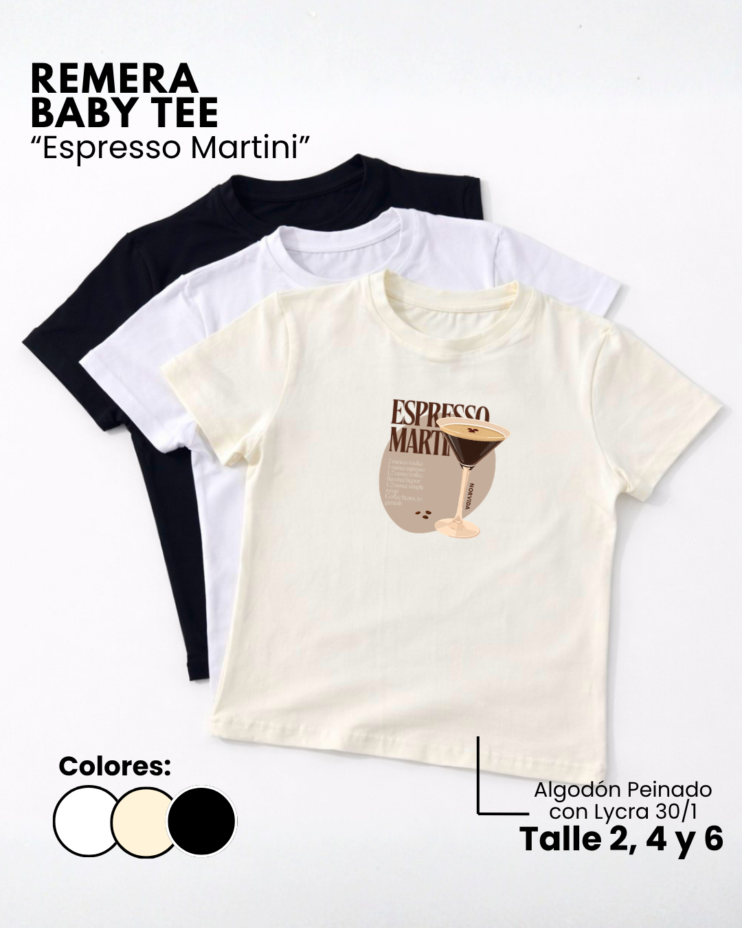 Remera Baby Tee | Espresso Martini