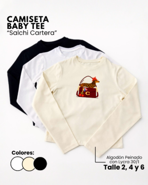 Camiseta Baby Tee | Salchi Cartera