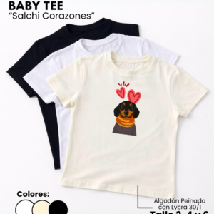 Remera Baby Tee | Salchi Corazones