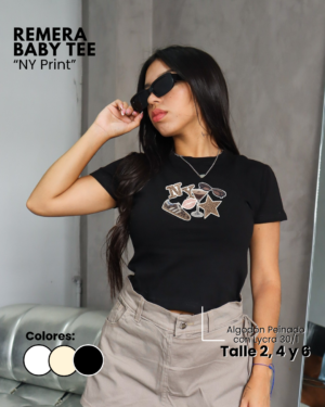 Remera Baby Tee | NY Print