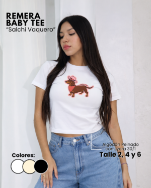 Remera Baby Tee | Salchi Vaquero