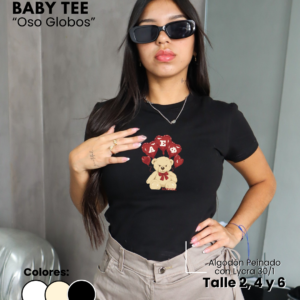 Remera Baby Tee | Oso Globos