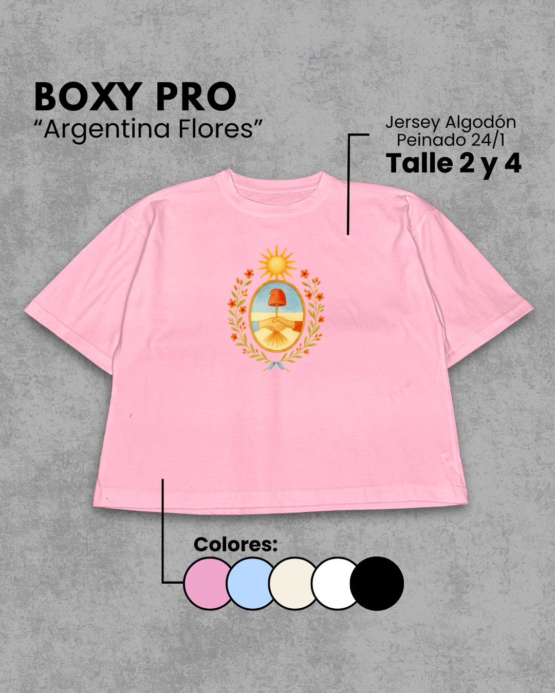 Remera Boxy | Argentina Flores