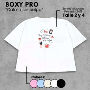 Remera Boxy | Calma sin culpa