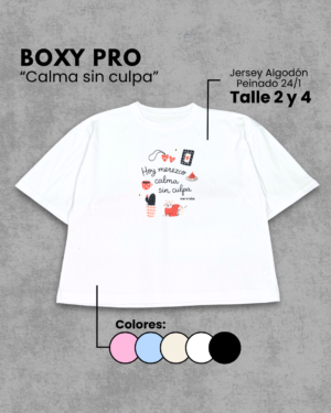Remera Boxy | Calma sin culpa