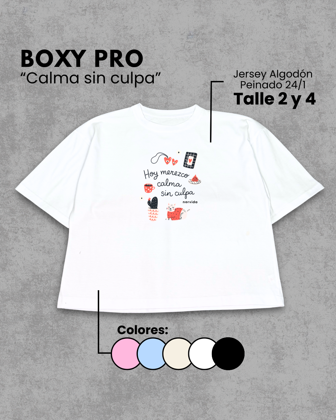 Remera Boxy | Calma sin culpa