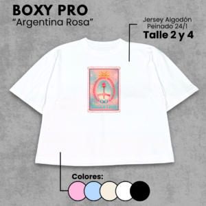 Remera Boxy | Argentina Rosa