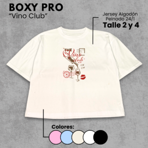 Remera Boxy | Vino Club