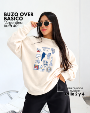Buzo Over Friza | Argentina Ruta 40