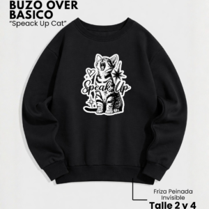 Buzo Over Friza | Speack Up Cat