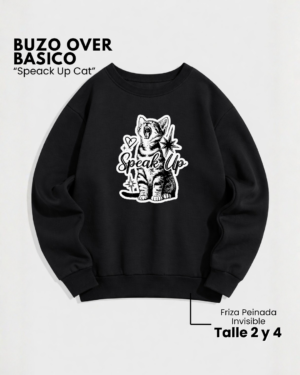 Buzo Over Friza | Speack Up Cat
