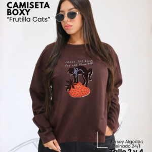 Camiseta Boxy | Frutilla Cats