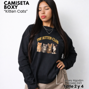 Camiseta Boxy | Kitten Cats