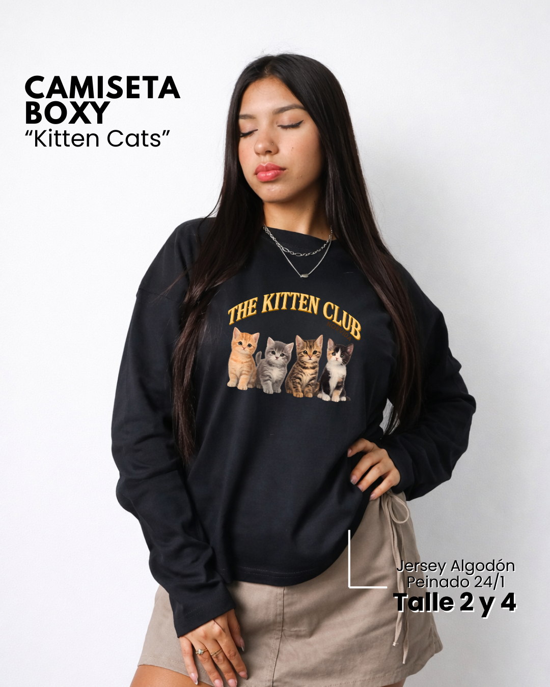 Camiseta Boxy | Kitten Cats