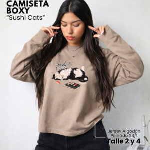 Camiseta Boxy | Sushi Cats