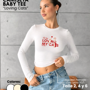Camiseta Baby Tee | Loving Cats