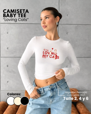 Camiseta Baby Tee | Loving Cats